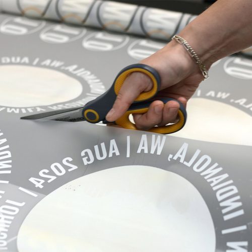 scissors cutting fabric